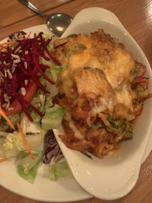 Lasagna  at The Naam in Vancouver