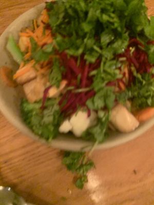 Thai bowl  at The Naam in Vancouver