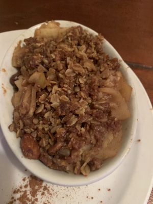 Apple Crumblee  at The Naam in Vancouver