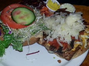 tempeh reuben at The Naam in Vancouver