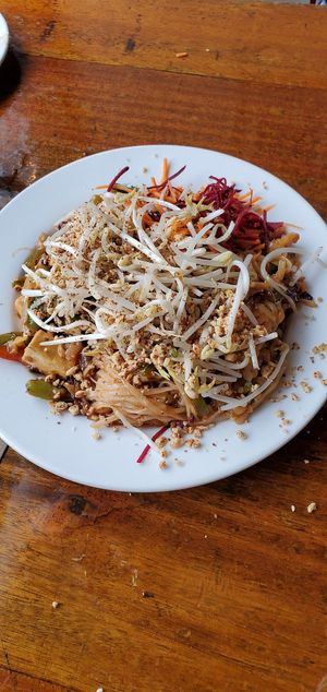 Thai noodles at The Naam in Vancouver