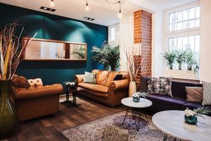 Lounge in the back is super cozy  at Cafe au Lait in Berlin