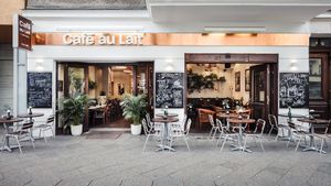 The exterior design of Café au Lait at Cafe au Lait in Berlin
