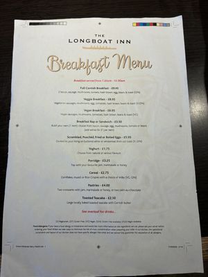   at The Longboat Inn in Penzance