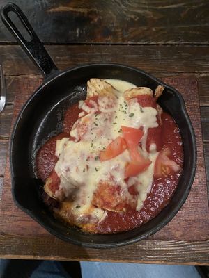 Enchilada’s with beans (vegan cheese was an option)  at Otis in Hiroshima