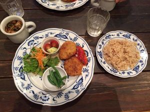 Vegetarian Platter at Otis in Hiroshima