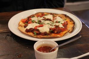 Mexican pizza at Otis in Hiroshima