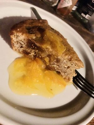 Vegan cake (think it was fig and walnut)  at Otis in Hiroshima