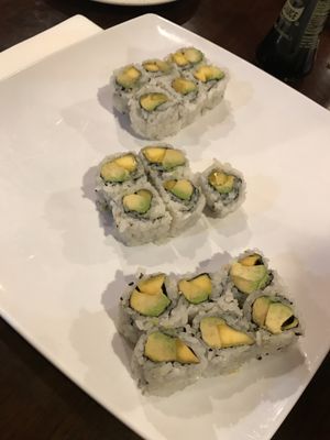 Mango avocado rolls  at Sushi Palace in Edison