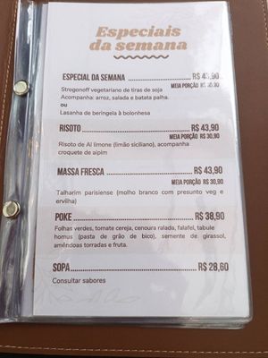 Menu 1/5 at Domo Cafe Bistro in Curitiba