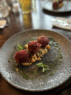 Arancini  at The Traveller's Rest in Caerphilly