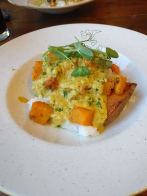 Coconut vegetable curry at The Admiral Rodney in Sheffield