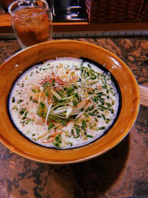 Spicy vegan ramen  at Kyoto Engine Ramen in Kyoto
