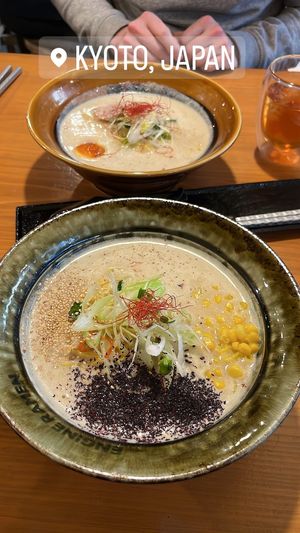  Vegan ramen  at Kyoto Engine Ramen in Kyoto