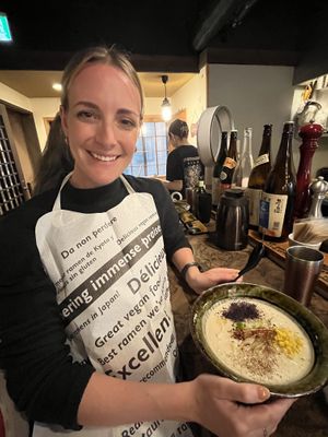 Oh and they give you an apron too if you want!  at Kyoto Engine Ramen in Kyoto