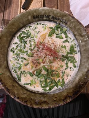 Spicier vegan ramen   at Kyoto Engine Ramen in Kyoto
