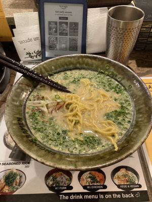 Zesty vegan ramen  at Kyoto Engine Ramen in Kyoto