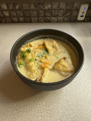 Vegan soup (side dish).  at Kyoto Engine Ramen in Kyoto