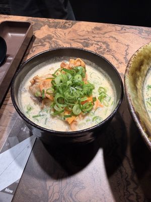 Dumpling soup  at Kyoto Engine Ramen in Kyoto