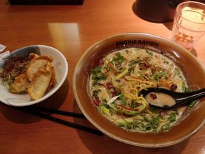 Zesty vegan ramen at Kyoto Engine Ramen in Kyoto
