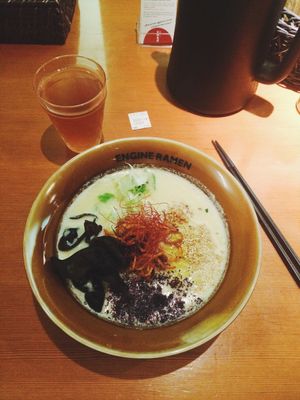 Spicy ramen at Kyoto Engine Ramen in Kyoto