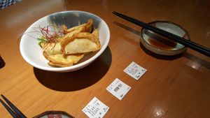 gyoza at Kyoto Engine Ramen in Kyoto