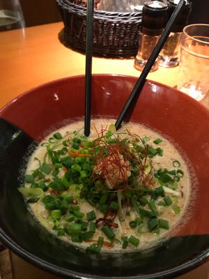 Vegan ramen - spicy version! Called “Zesty Vegan” ramen  at Kyoto Engine Ramen in Kyoto