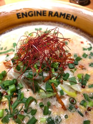 Yummm. Zesty vegan ramen.  at Kyoto Engine Ramen in Kyoto