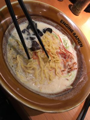 Vegan bean ramen  at Kyoto Engine Ramen in Kyoto