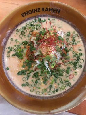 Spicy ramen at Kyoto Engine Ramen in Kyoto