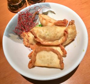 Vegan fried gyoza at Kyoto Engine Ramen in Kyoto