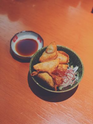 Vegan Gyoza at Kyoto Engine Ramen in Kyoto