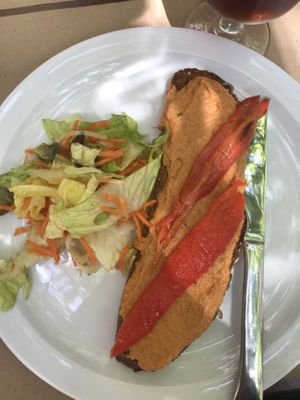 Tofu pate at L'Hortet in Barcelona