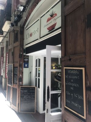 Entrance at L'Hortet in Barcelona