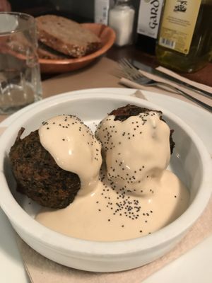 Albondigas  at L'Hortet in Barcelona