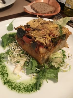 Potato cake at L'Hortet in Barcelona