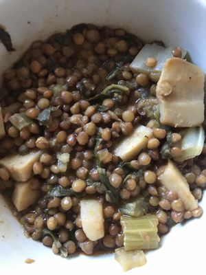 Lentils at L'Hortet in Barcelona