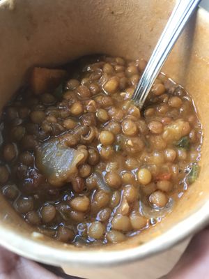 Lentils at L'Hortet in Barcelona