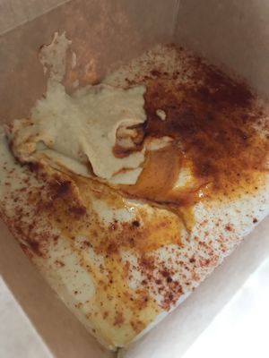 Hummus at L'Hortet in Barcelona