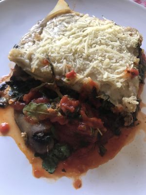 Lasagna at L'Hortet in Barcelona