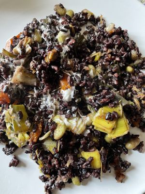 Black rice #Veganuary at L'Hortet in Barcelona