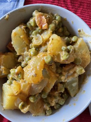 Peas n potatoes  at L'Hortet in Barcelona