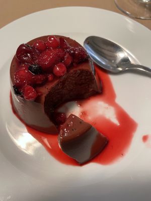 Flan  at L'Hortet in Barcelona