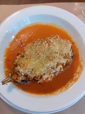 Melanzana ripiena at L'Hortet in Barcelona