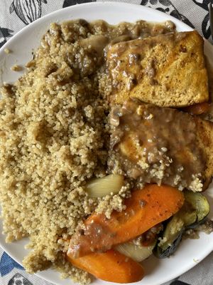 Tofu quinoa  at L'Hortet in Barcelona
