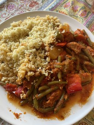 Seitan and couscous  at L'Hortet in Barcelona