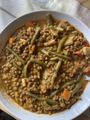Curry lentils TOP!!  at L'Hortet in Barcelona