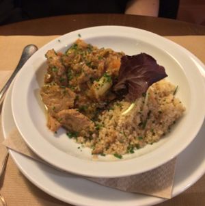 main course at L'Hortet in Barcelona