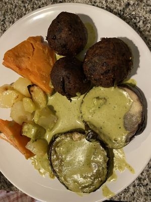 Vegan croquets  at L'Hortet in Barcelona