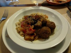 Veggie Balls with Quinoa and Ratatouille at L'Hortet in Barcelona